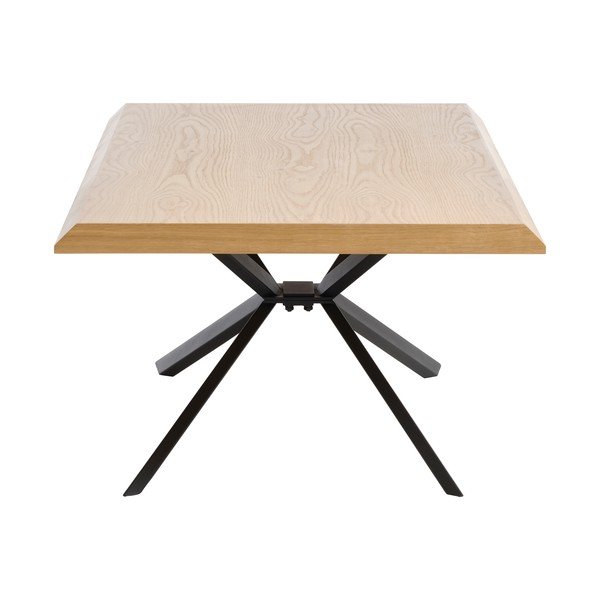 Kavos staliukas natūralios spalvos su ąžuolo dekoro stalviršiu 68x130 cm Arno – Unique Furniture-image-4