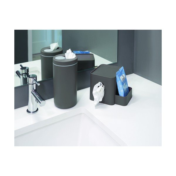 Pilka dėžutė servetėlėms iDesign Caddy-image-4