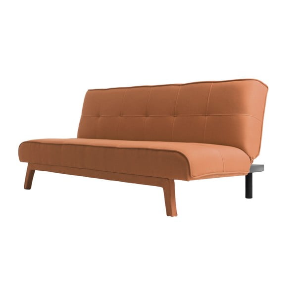 Pasirinktinės formos režimai Oranžinė dvigulė sofa lova