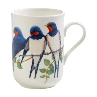 "Maxwell & Williams" puodelis iš kaulinio porceliano "Birds Swallows", 350 ml