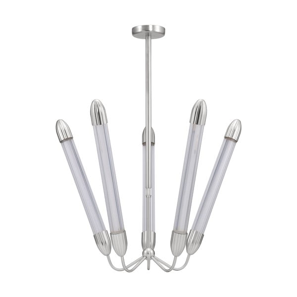 Sidabrinės spalvos iš plieno kabantis šviestuvas ø 86 cm su stiklo gaubtu Lemon Squeeze – UMAGE-image-3