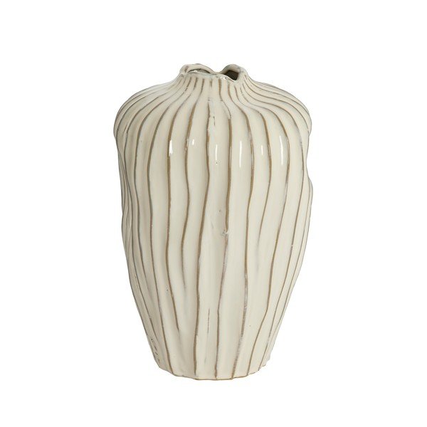 Kreminės spalvos iš keramikos vaza (aukštis 30 cm) Vechhia – Light & Living
