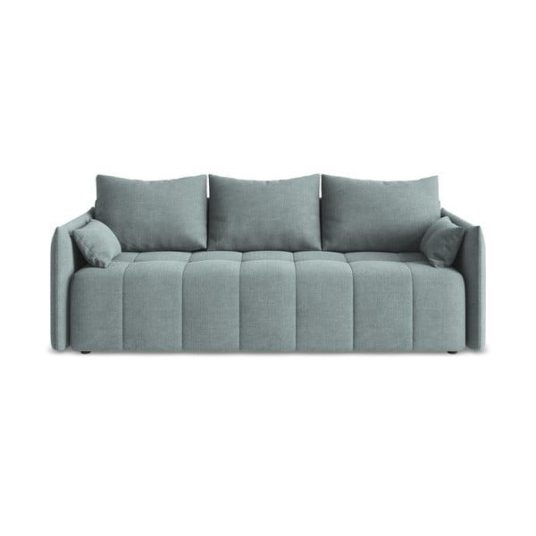 Mėlynos spalvos sulankstoma/su sandėliavimo vieta sofa 225 cm Moku – Makamii