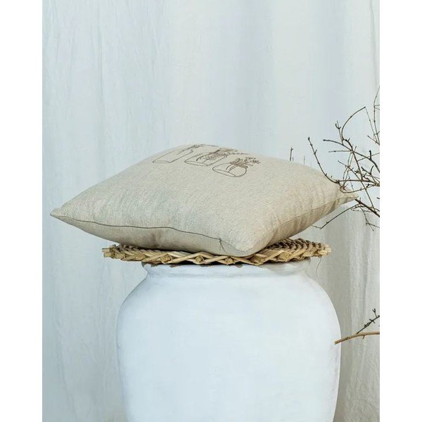 Iš medvilnės mišinio dekoratyvinis pagalvės užvalkalas 45x45 cm – Mila Home-image-1