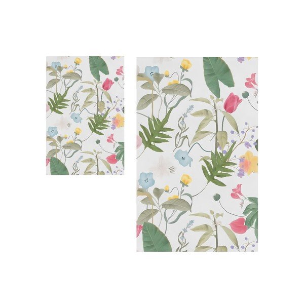 Vonios kilimėliai 2 vnt. 60x100 cm Floral – Mila Home