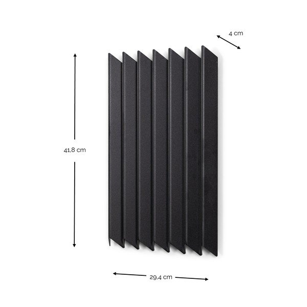 Juodos spalvos iš metalo sieninė lentyna 29 cm Sensu – Spinder Design-image-4