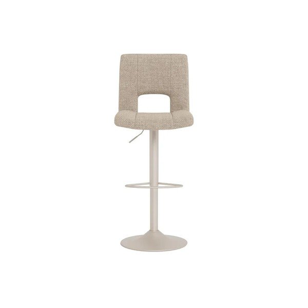 Smėlio spalvos iš audinio baro taburėtės reguliuojamo aukščio/su pasukimo funkcija 2 vnt. (sėdynės aukštis 62 cm) Sylvia – Actona-image-2