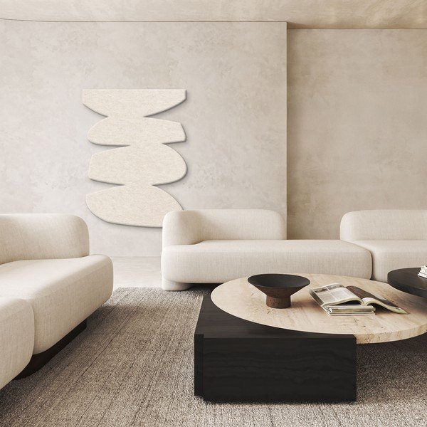 Iš tekstilės akustinė plokštė 88x118 cm Stone Balance – Malerifabrikken-image-1