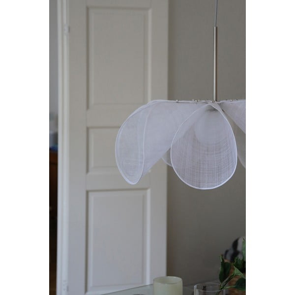 Baltos spalvos kabantis šviestuvas ø 75 cm su stiklo gaubtu Styrka – Markslöjd-image-1
