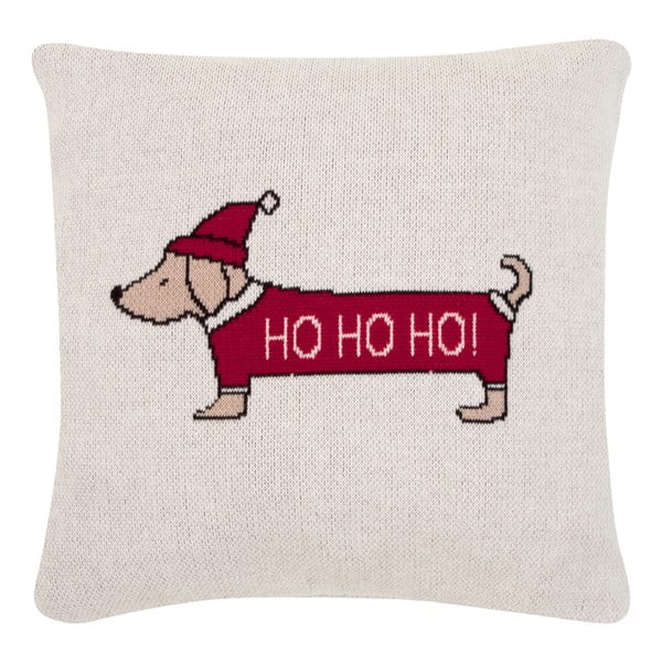 Kalėdinis medvilninis dekoratyvinis pagalvės užvalkalas Westwing Collection Santas Little Helper, 40 x 40 cm