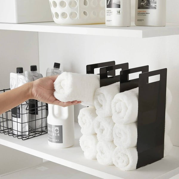 Juodos spalvos iš metalo rankšluosčių stovai 2 vnt. Tower – YAMAZAKI-image-2