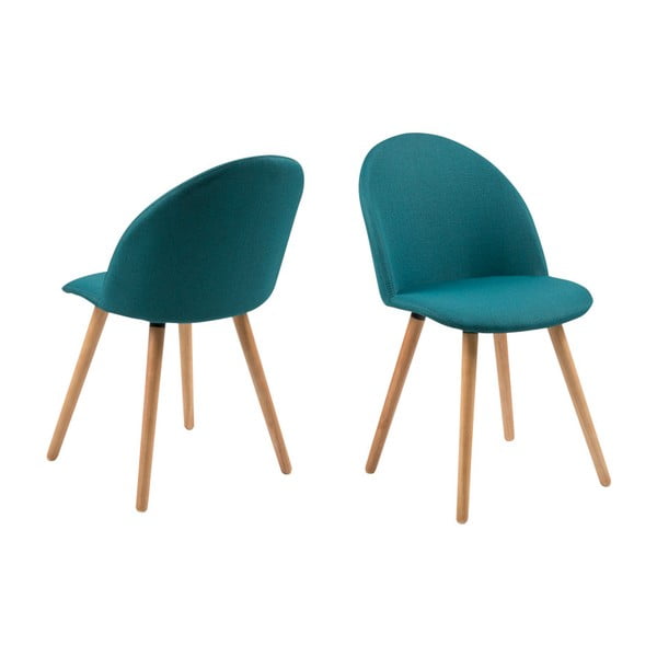 2 mėlynų "Actona Manley" valgomojo kėdžių rinkinys
