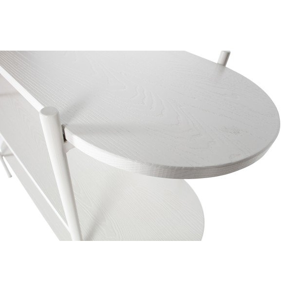 Knygų spinta iš uosio masyvo šviesiai pilkos spalvos 120x92 cm Tender – BePureHome-image-1