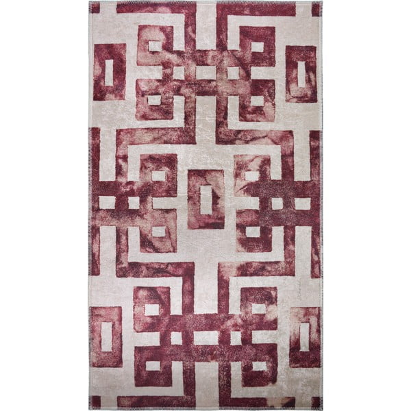 Raudonas/smėlio spalvos kilimas 180x120 cm - Vitaus