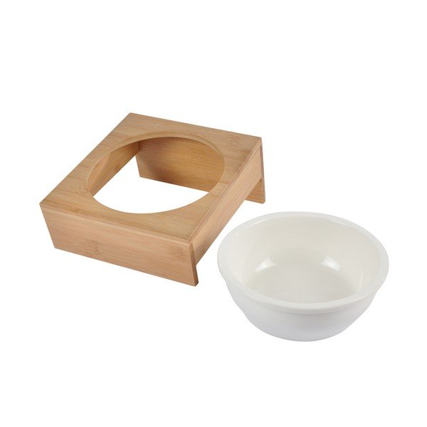 Iš bambuko dubuo su pagrindu šuniui ø 16 cm – Love Story-image-1