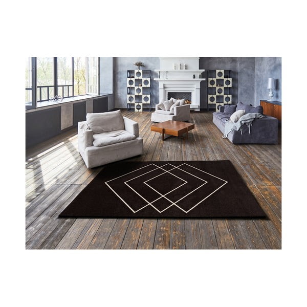 Tamsiai rudas kilimas Universal Breda, 133 x 190 cm-image-1