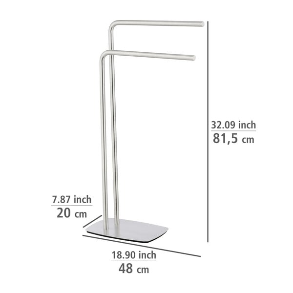 Nerūdijančio plieno rankšluosčių laikiklis Iria - Wenko-image-3