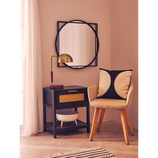 Juodos spalvos naktinis staliukas Sherman – Premier Housewares-image-1