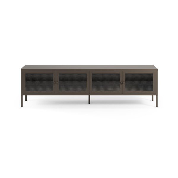 Pilkos spalvos iš metalo TV spintelė 160x50x35 cm Layna – Marckeric
