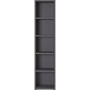 Knygų spinta  antracito spalvos 45x197 cm Agenda – Germania
