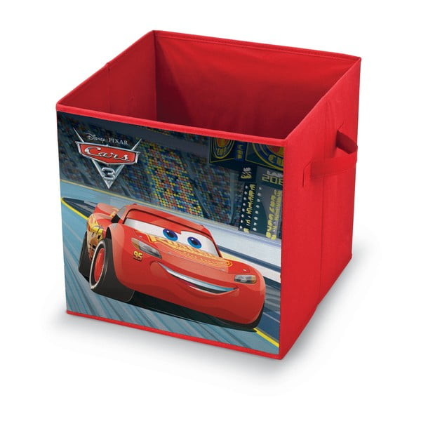 Raudona žaislų laikymo dėžė "Domopak Disney Cars", 32 cm ilgio