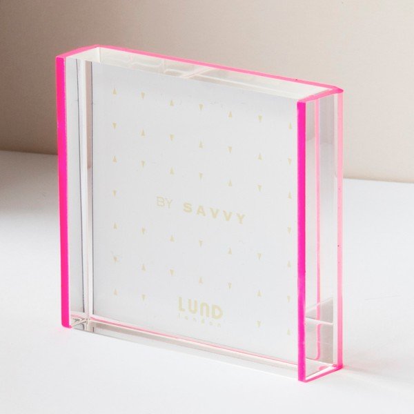 Nuotraukų rėmelis su rausvais kraštais Lund London Flash Tidy, 8,3 x 7,7 cm-image-1