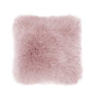 Rožinė dirbtinio avikailio pagalvė Tiseco Home Studio, 45 x 45 cm