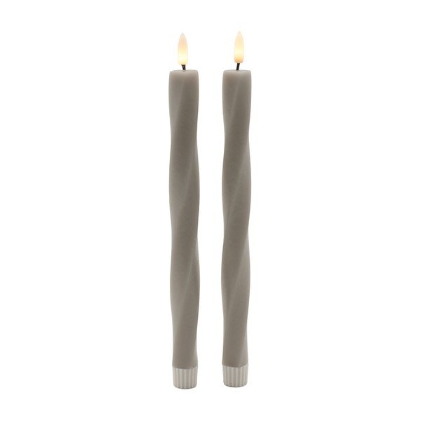 LED žvakės 2 vnt. reikia baterijų (aukštis 26 cm) Sille Twist – Sirius