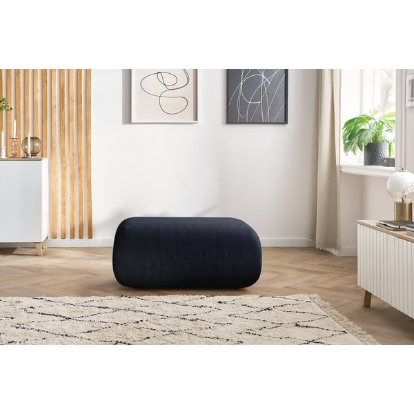 Tamsiai mėlynas velvetinis pufas Lecomte - Bobochic Paris-image-1