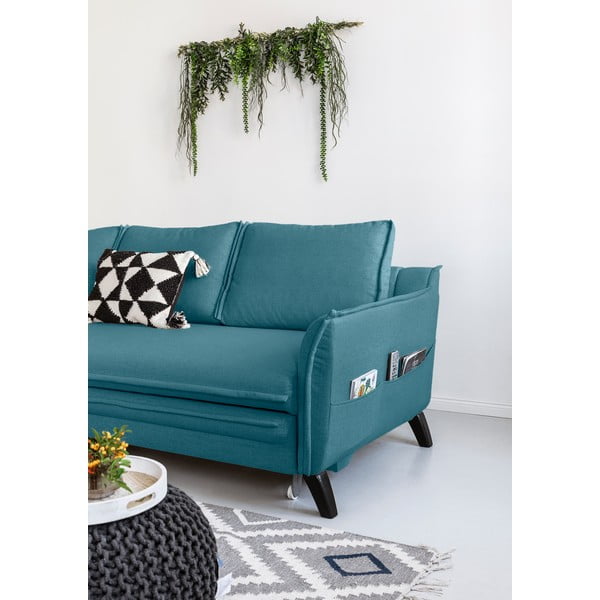 Turkio spalvos kampinė sofa Miuform Charming Charlie, kairysis kampas-image-3