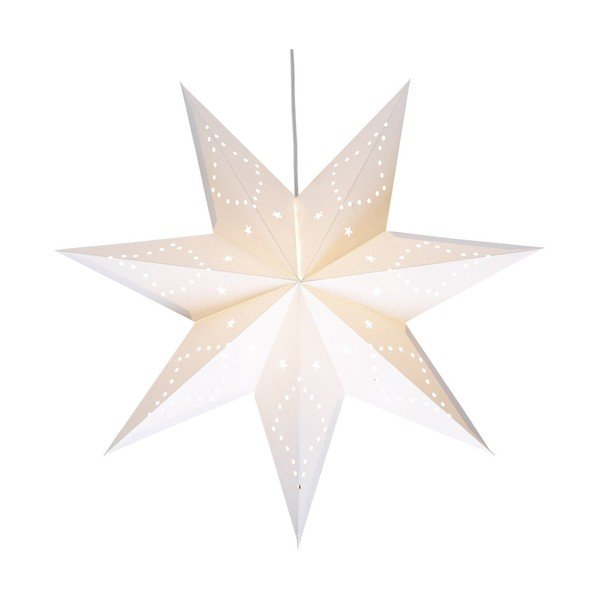 Baltos spalvos šviečianti dekoracija Saturnus – Markslöjd