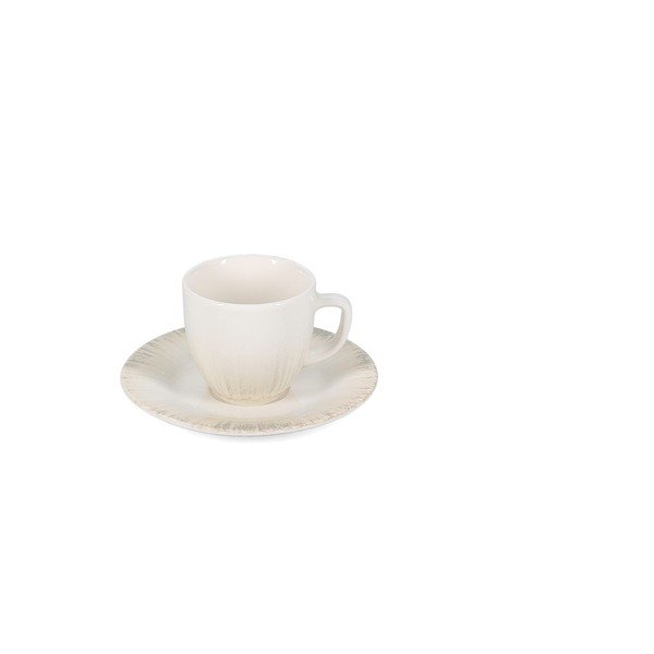 Šviesiai pilkos spalvos iš porceliano puodelis kapučino 200 ml Nuance – BonBistro-image-4