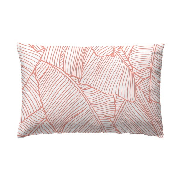 Rožinis medvilninis pagalvės užvalkalas Marghett Coral, 45 x 155 cm