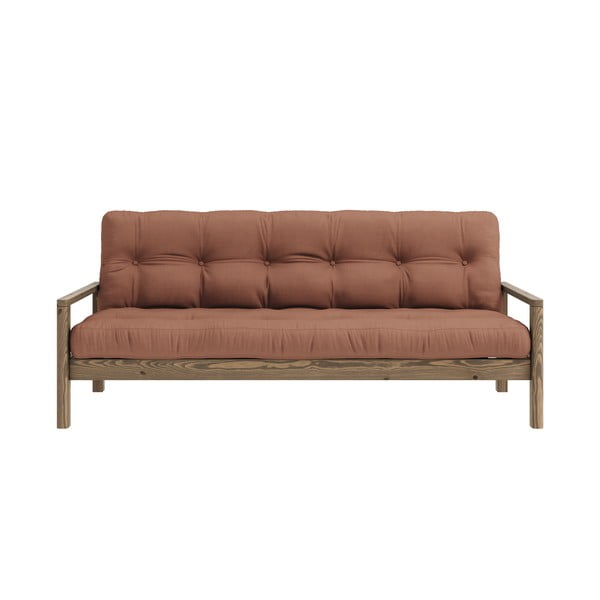 Sulankstoma sofa oranžinės spalvos/rudos spalvos 205 cm Knob – Karup Design