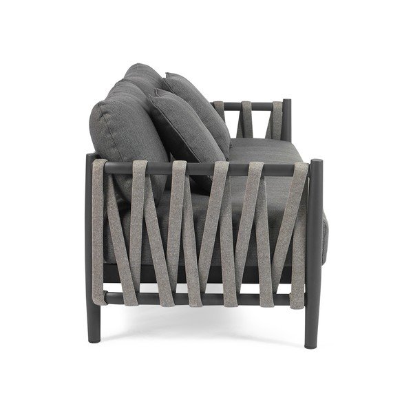 Tamsiai pilkos spalvos sodo sofa Switch Rope – Diphano-image-3