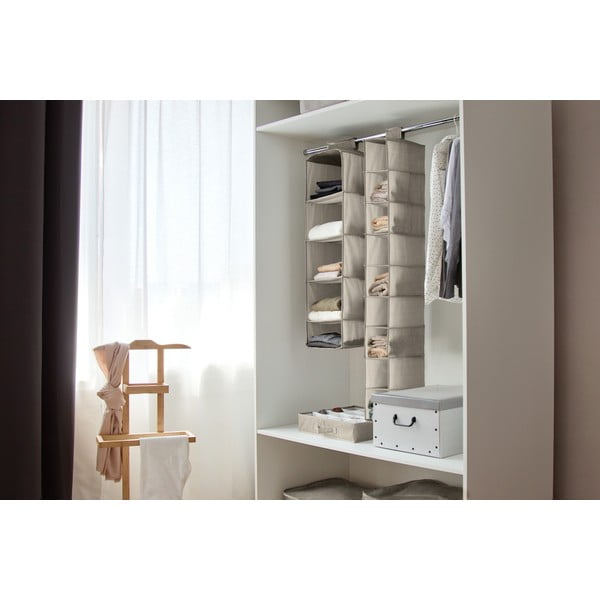 Iš tekstilės stalčių organizatorius Nancy – Compactor-image-3