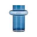 Tamsiai mėlyna stiklo vaza Lyngby Glas Tube, aukštis 20 cm