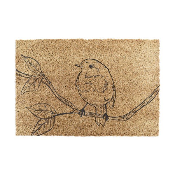 Iš kokoso pluošto grindų kilimėlis 40x60 cm Pencil Robin – Artsy Doormats