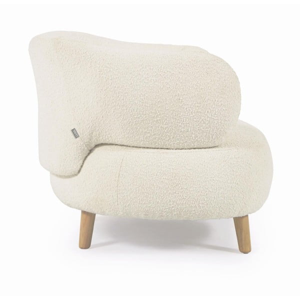 Baltas fotelis Luisa - Kave Home-image-1