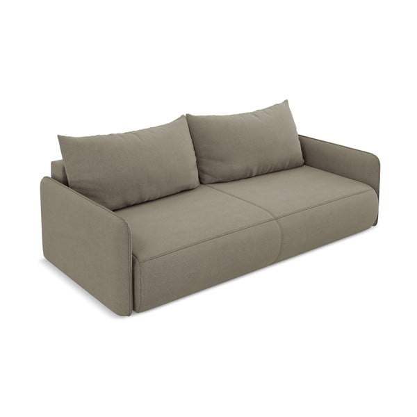 Smėlio spalvos sulankstoma/su sandėliavimo vieta sofa 216 cm Nanea – Makamii-image-4