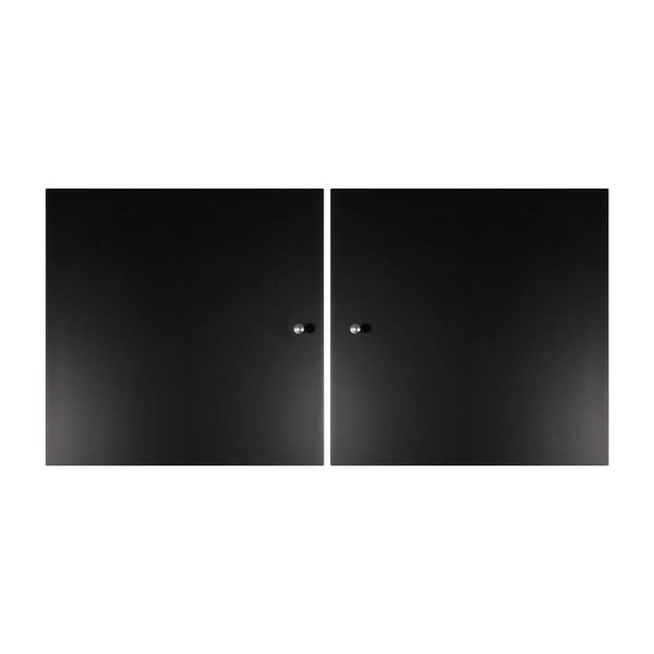 Juodos durys modulinei lentynų sistemai 2 vnt. 32x33 cm Mistral Kubus - Hammel Furniture