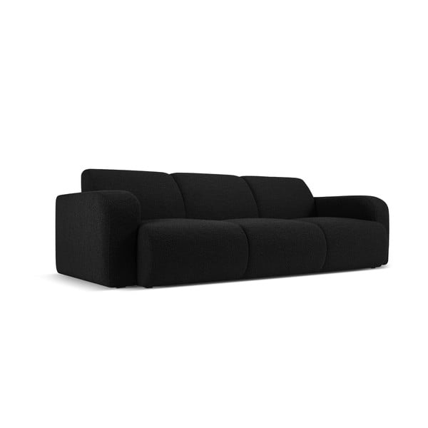 Sofa juodos spalvos iš boucle 235 cm Molino – Micadoni Home-image-2