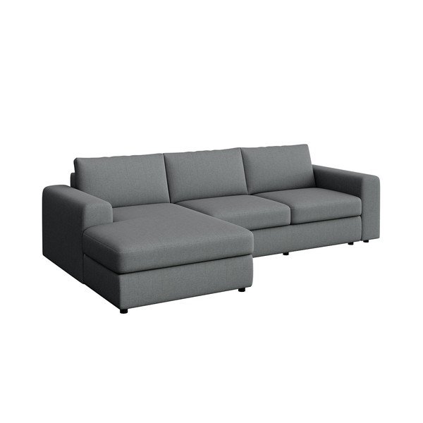 Pilkos spalvos kampinė sofa (su kairiuoju kampu/su gultu) Baga – Rodier-image-2