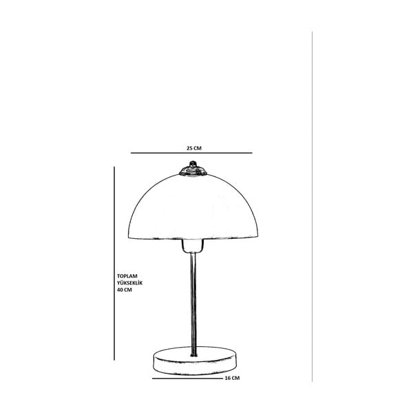 Stalinis šviestuvas auksinės spalvos (aukštis 40 cm) su metaliniu gaubtu Lungo – Opviq lights-image-3