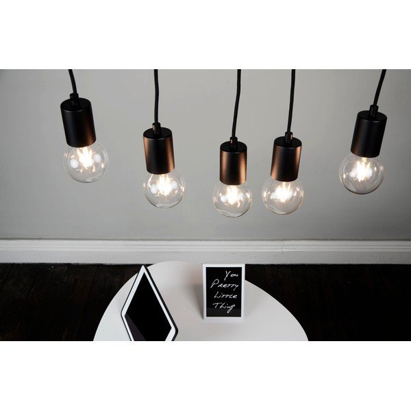 Juodas penkių šakų pakabinamas šviestuvas Sotto Luce Cero Basic-image-4