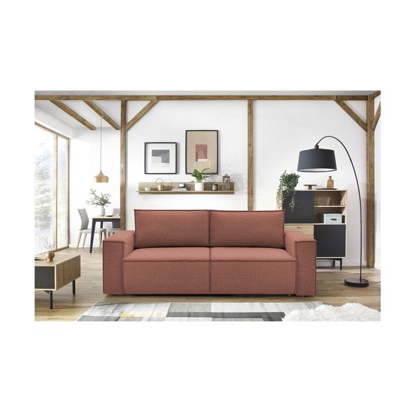 Sofa rožinės spalvos 245 cm Nihad – Bobochic Paris-image-1