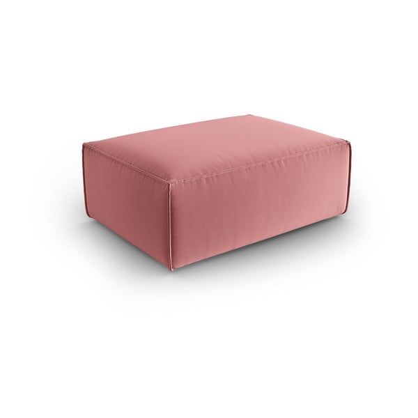 Iš velveto taburetė rožinės spalvos Mackay – Cosmopolitan Design