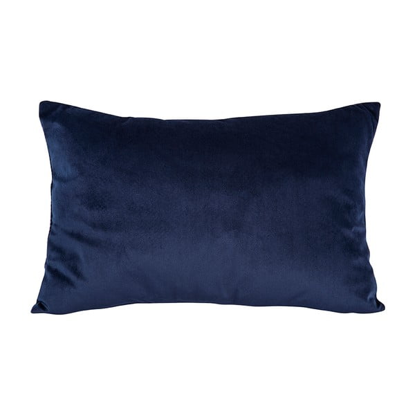 Mėlyna aksominė pagalvė PT LIVING Velvet, 60 x 40 cm