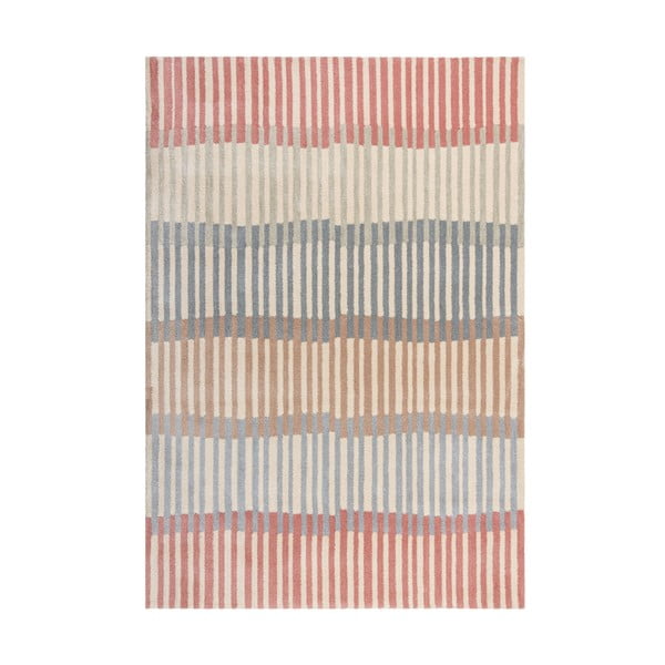 Pilkos ir smėlio spalvos kilimas Flair Rugs Linear Stripe, 160 x 230 cm