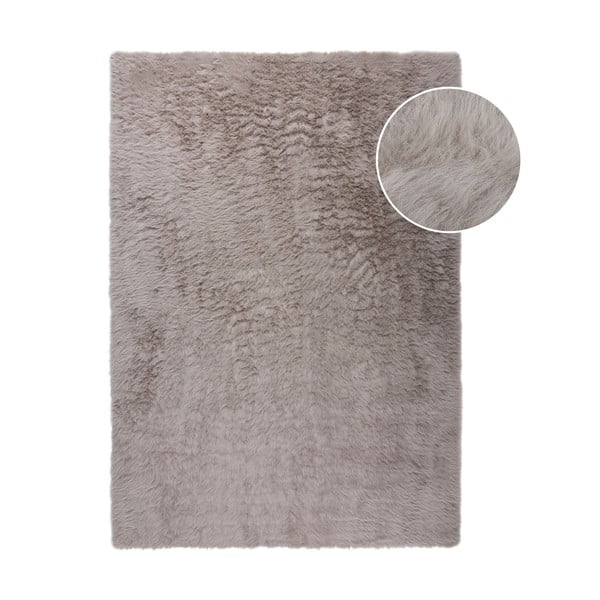 Sintetinė oda ir kailis rudos spalvos 80x150 cm Alpine Faux Fur – Flair Rugs